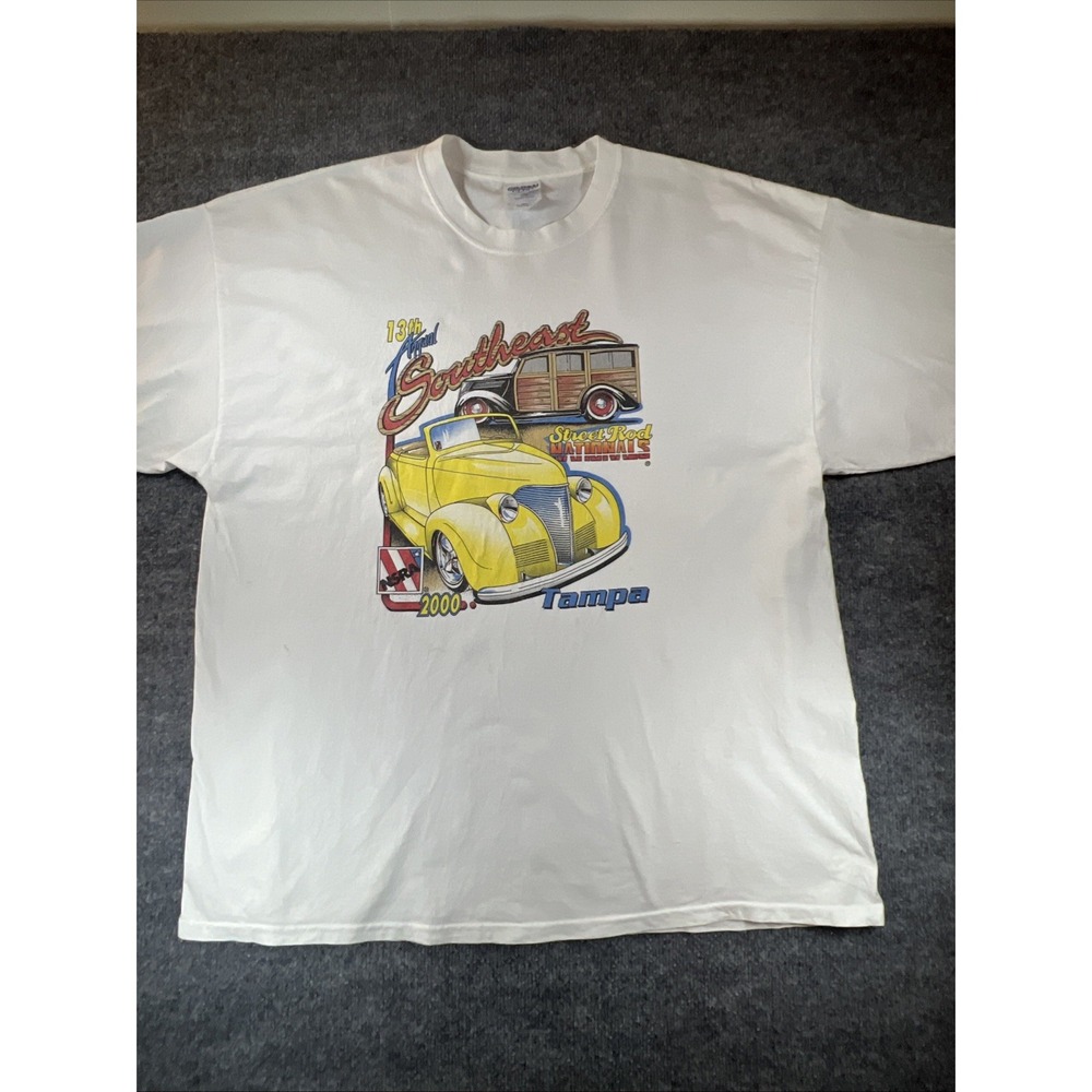 Vintage 2000 NSRA Southeast Street Rod Nationals T Shirt 3XL Tampa Hot Rod Car